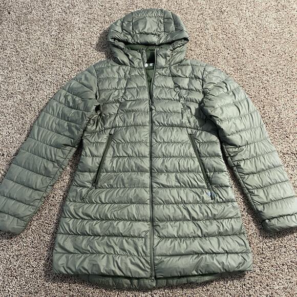 Mountain Hardwear Jackets & Blazers - Mountain Hardwear Rhea Ridge Hooded 600 Down Parka Jacket Coat Green Women Sz M